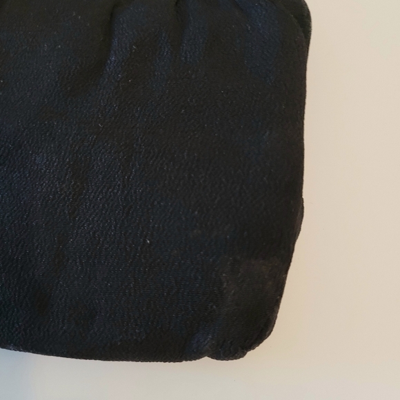 Vintage Evening Bag Black Formal Party Handbag Convertible Clutch - Picture 4 of 7